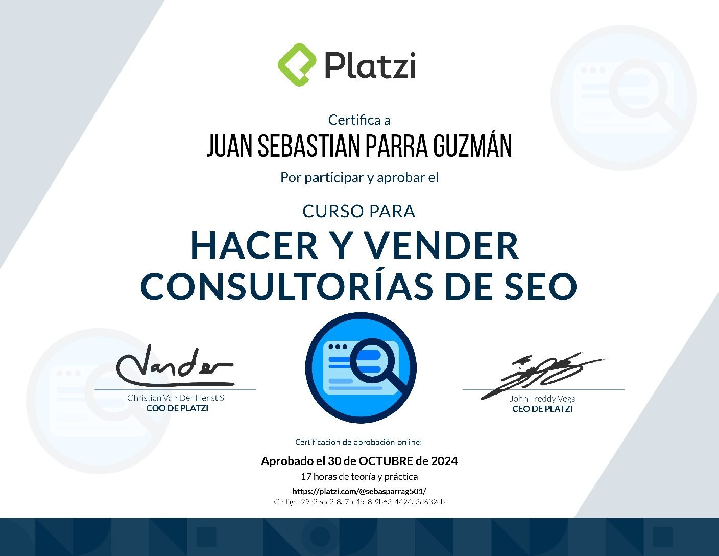 Curso de Desarrollo de Consultorías SEO
