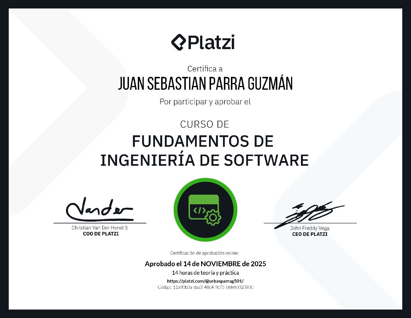 Fundamentos de Ingeniería de Software